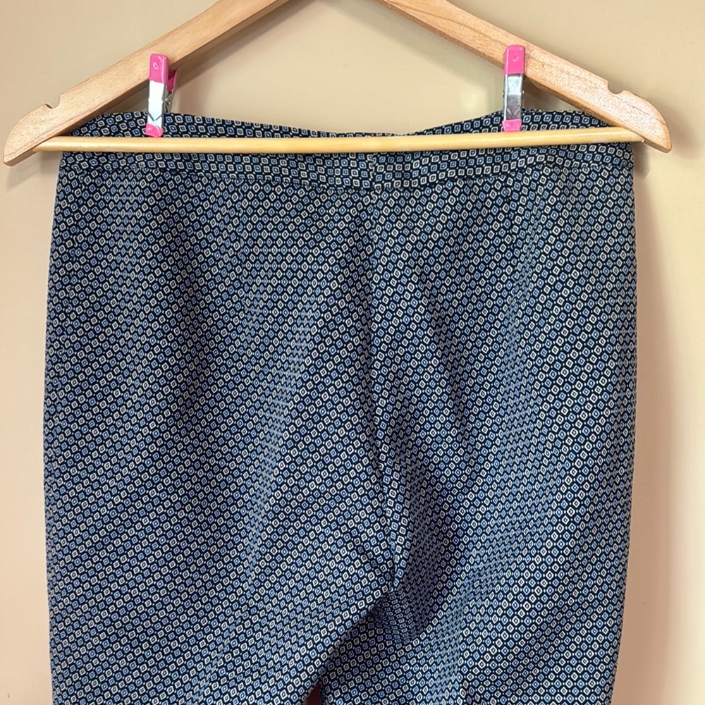 J. Mclaughlin Blue Patterned Pants - image 3